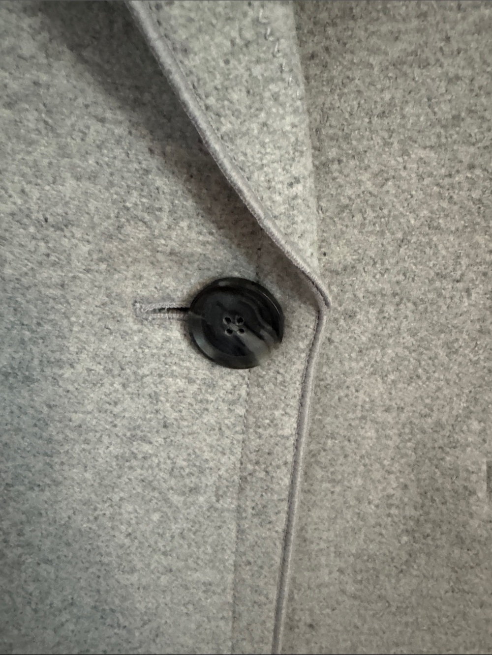 Banana Republic Heather Gray Single-Button Wool-Blend Coat - Picture 9 of 16